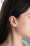 Heliophilia Silver Pendientes de Plata de Ley 925 en Oro Rosa con Circón